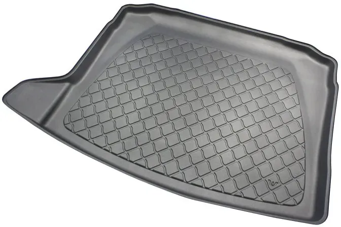 Gummimatte für den unteren Kofferraumboden des Volkswagen Tiguan II (2016+) — für Modelle ohne verstellbaren Kofferraumboden.
