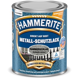 Hammerite Metall-Schutzlack 250 ml hammerschlag dunkelgrau