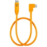 Tether Tools TetherPro Datenkabel USB-C an USB-C Pigtail rechtsgewinkelt 50 cm Orange