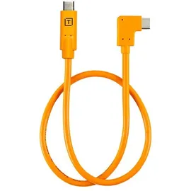 Tether Tools TetherPro Datenkabel USB-C an USB-C Pigtail rechtsgewinkelt 50 cm Orange