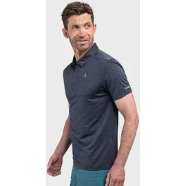 Schöffel CIRC Polo Shirt Tauron M, kreislauffähiges Wandershirt, schnell trocknendes, leichtes Poloshirt mit fast 100 - Recyclingfähigkeit, navy blazer, 50