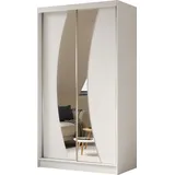 altdecor Kleiderschrank, Weiß, Holzwerkstoff, 120x216x61 cm, Schlafzimmer, Kleiderschränke