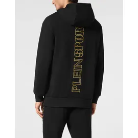Plein Sport Hoodie Sweatshirt Scratch Schwarz/Gelb XL