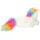 DEPESCHE Ylvi Kuscheltier Einhorn 30 cm Weiß/Regenbogenfarben