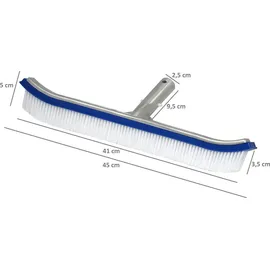 Zelsius Poolbürste mit abgerundeten Ecken, Pool Bodenreiniger für Teleskopstange