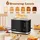 Aigostar - Toaster 2 Scheiben, extra breite Toastschlitze, 6 Bräunungsstufen,800W