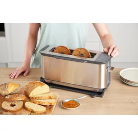 Ninja 3-in-1 Toaster Elektrogrill 2023 grau/silber