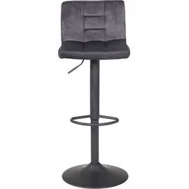 Hela Barhocker Amanda Samtvelour grau 2er Set