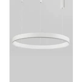 Nova Luce Motif 1-flg. Ø 80 cm rund weiß