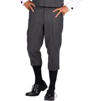 Krause & Sohn Knickerbocker Hose 20er Jahre Wilhelm 3/4 Hose Grau für Herren Gr. 50-58 Kostüm-Zubehör Fasching Karneval (56)
