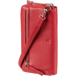 GREENBURRY Nappa Handytasche RFID Leder 8 cm | rot