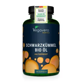 Vegavero Bio Schwarzkümmelöl Kapseln 180 Stück