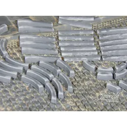Bordsteine Ergänzung Kurve/Absenkung 1 Set Modell von Juweela 1:50