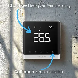 Echos Wandthermostat Heizung Smart Fußbodenheizung WLAN Raumthermostat Über Smartphone Tuya Smart Life Amazon Alexa Google Home steuerbar Thermostat Fußssbodenheizung Programmierbares Raumthermostat