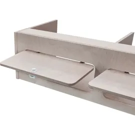MonsterShop Hängeschrank Holz 120 cm x 35 cm x 35 cm bronze