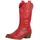 Elara Damen Cowboy Stiefel Biker Boots Chunkyrayan 301-A32P Rot-37 - 37 EU