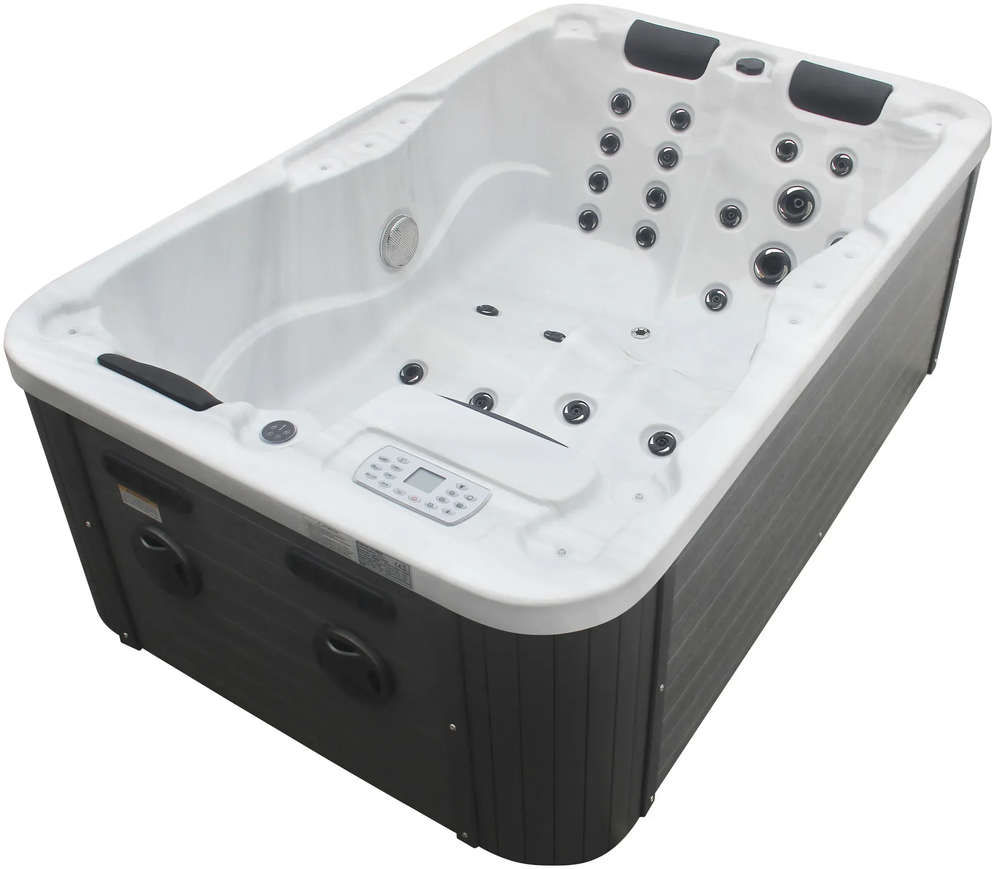 Whirlpool SANOTECHNIK "MODENA", weiß, B:130cm H:70cm L:205cm, Whirlpools, 205x130x70 cm, inkl. Abdeckung