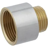 Kirchhoff Messing-Reduzier-Hahnverlänger 3/4" IG x 1/2" AG Chrom