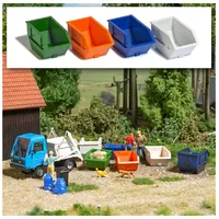 BUSCH H0 Action-Set Absetzcontainer 2,5 m3