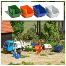 BUSCH H0 Action-Set Absetzcontainer 2,5 m3