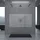 doporro Duschwand Duschtrennwand 120x200 Walk-In Dusche schwarz mit Doppel-Stabilisator aus Echtglas 8mm ESG-Sicherheitsglas Milchglas-Streifen - Silber