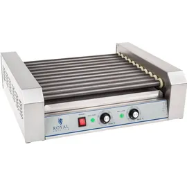 Royal Catering Hot Dog Grill - 11 Rollen - Teflon
