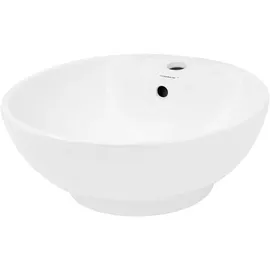 luxebath Aufsatzwaschbecken Rund Ø 45,5 x 18,5 cm