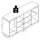 KESPER Schuhschrank 103,5 x 48 x 29,5 cm mit Sitzkissen rot / rot