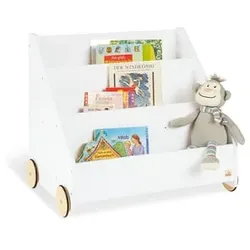 Pinolino Kinder-Bücherregal mit Rollen Lasse