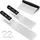 luxuskollektion Grillspachtel 3er Set Edelstahl/ABS weiß