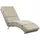 CASARIA Relaxliege London Kunstleder 186 x 89 x 55 cm Beige mit Liegeposition
