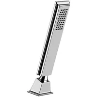 GESSI Eleganza Brauseschlauchdurchführung, herausziehbarer Antikalk-Handbrause und Metall-Brauseschlauch ohne Rückholfeder,