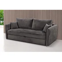 Jockenhöfer Schlafsofa Mikrofaser 2-Sitzer Grau