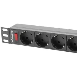 LANBERG PDU Steckdosenleiste 3 m Schwarz/Grau 9 St.