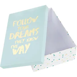 Geschenkbox Dreams Blau/Weiß