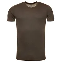 Kaipara - Merino Sportswear Rundhalsshirt Merino Shirt Herren Kurzarm Slimfit 150 (1-tlg) aus reiner Merinowolle Made in Germany grün XXL