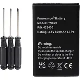 Fuworance 800mAh 3.8V Telefon Akku Kompatibel mit Swissvoice Epure 6.0/DECT 6.0/Dou/fulleco Duo/TAM DECT/V2/weiss/L7 043048, C0487, SV20405855 Hochkapazitiv Lithium Ionen Akku