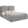 Mirjan24 Polsterbett Hellgrau, Textil, Rechteckig, 140x200 cm, Schlafzimmer, Betten, Polsterbetten