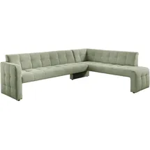 exxpo - sofa fashion Essbank Barista Grün 265 x 83 x 199 cm