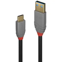 Lindy USB 3.2 Gen2 (USB 3.1 Gen2) USB-C® Stecker, USB-A Stecker 1.50 m Schwarz, Grau