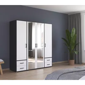 Rauch Drehtürenschrank VOYAGER 187 x 194 x 53 cm Grau