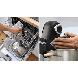 Bosch MUMS6ZS13D Küchenmaschine Jet black matt (Rührschüsselkapazität: 5,5 l, 1600 Watt)