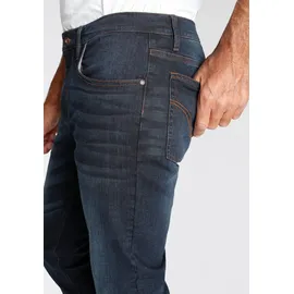 Arizona Stretch-Jeans gerade Beinform, niedrige Leibhöhe, mit Gürtelschlaufen Gr. 40 Länge 34, dark blue used, , 89056509-40 Länge 34