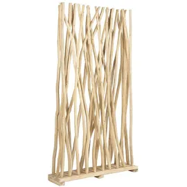 vente-unique Raumteiler 100 x 25 x 180 cm Naturfarben