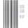 Vevor Beeteinfassung 1524 x 43 x 1,6 mm 10 Stück