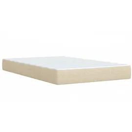 vidaXL Boxspringbett 120 x 190 cm Creme