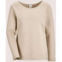 Madeleine Sweatshirt mit Struktur Beige 42