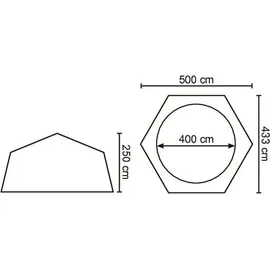 Steinbach Pooldach 500 x 250 cm 36420