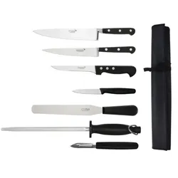 DÉGLON Deglon Sabatier 7-teiliges Messerset und Tasche