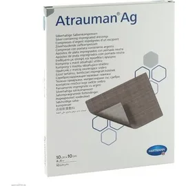Hartmann Atrauman Ag 10x10 cm steril Kompressen 10 St